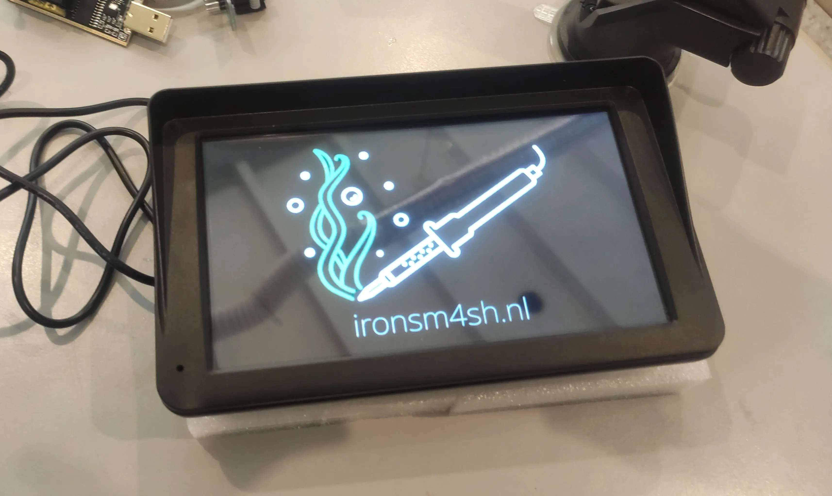 The screen showing a my own boot image