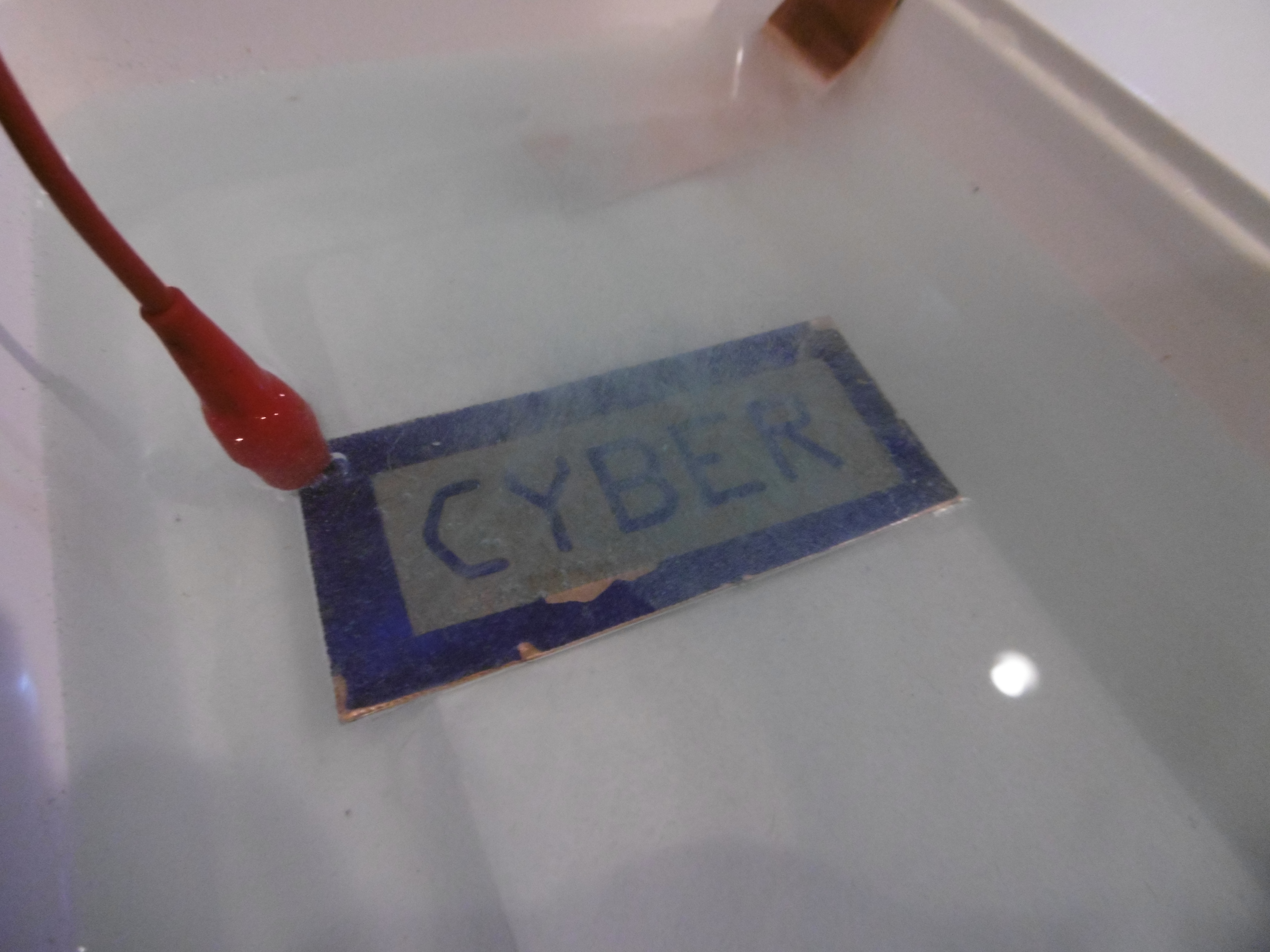 An etching copper sheet An etching copper sheet