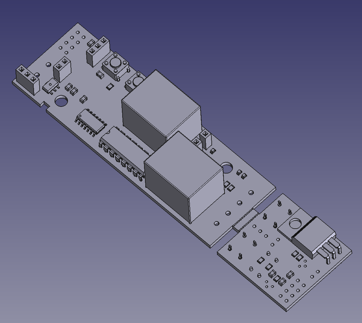 FreeCAD after KiCad import FreeCAD after KiCad import