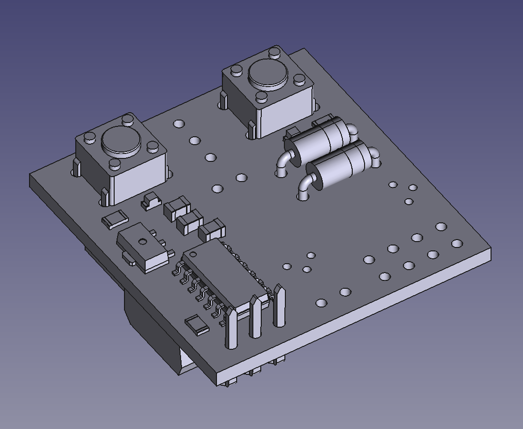 FreeCAD after boolean operations FreeCAD after boolean operations