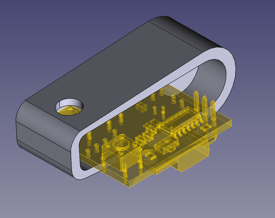 The final FreeCAD design The final FreeCAD design