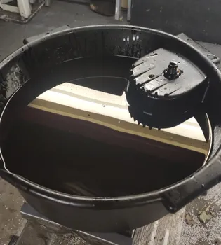 The drained oil