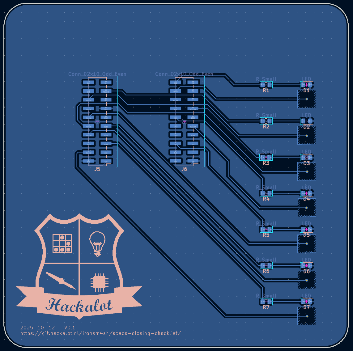 The rear CU layer of my PCB
