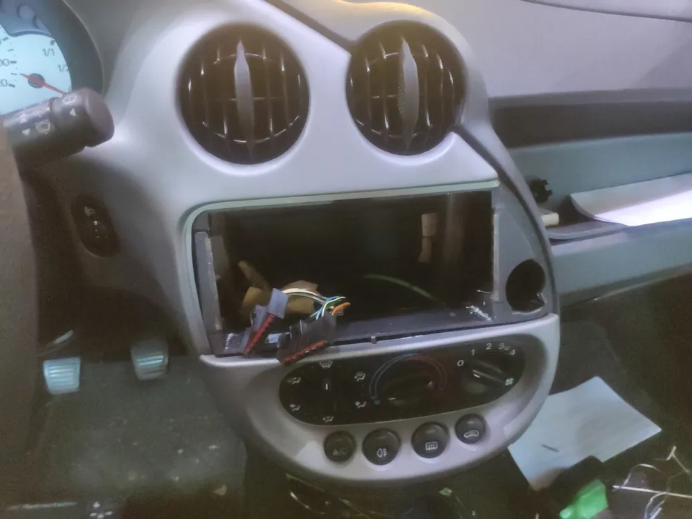 The radio removed The radio removed